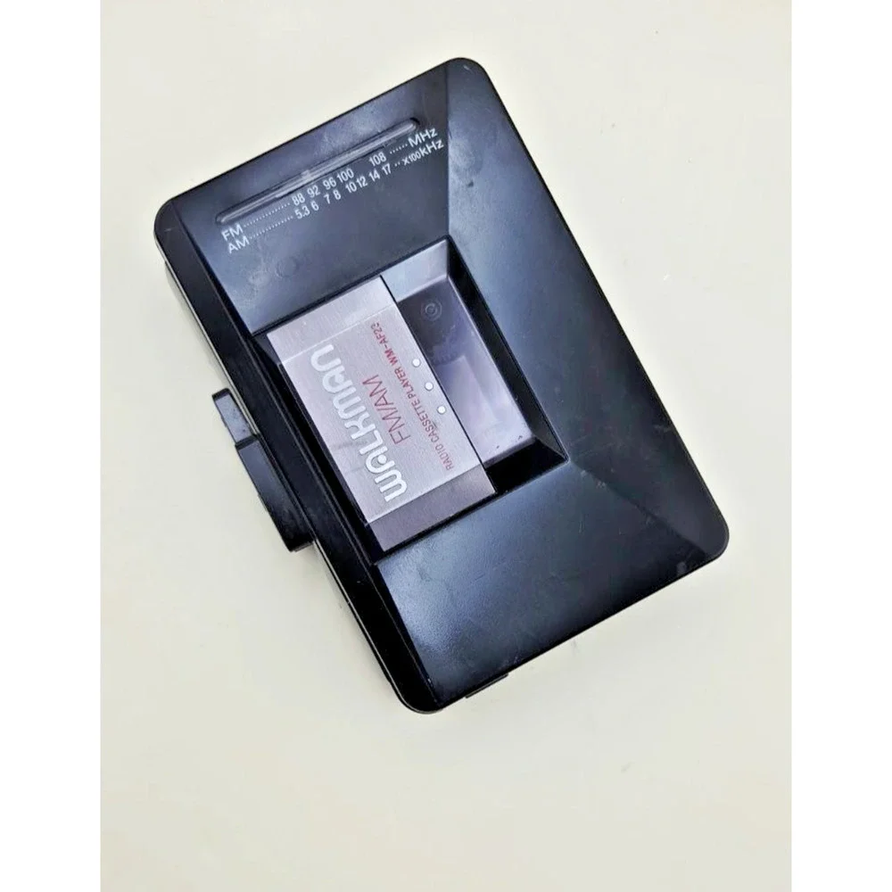 Sony WM-AF23 Portable Am/fm Cassette Player Playback Headphone Jack Radio Black
